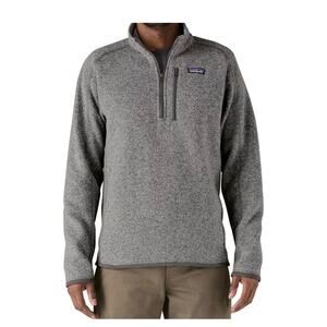Patagonia Men's Better Sweater 1/4-Zip gray Small Fleece Jacket Pullover